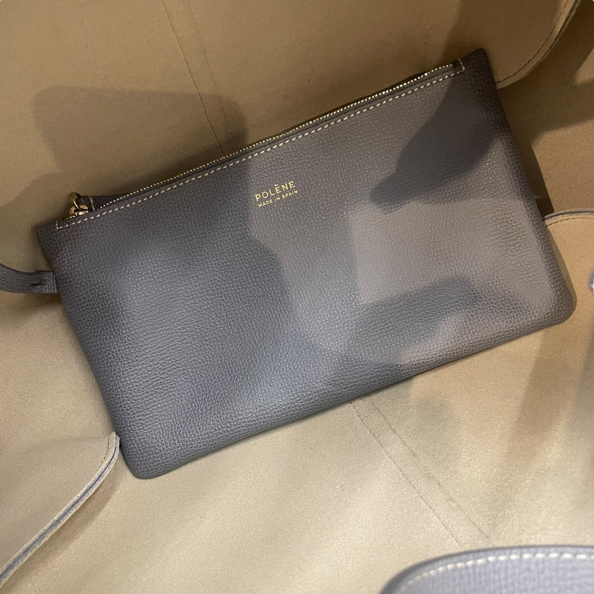 POLENE(ポレーヌ) Cymeトートバッグ ショルダーバッグ グレー｜【公式