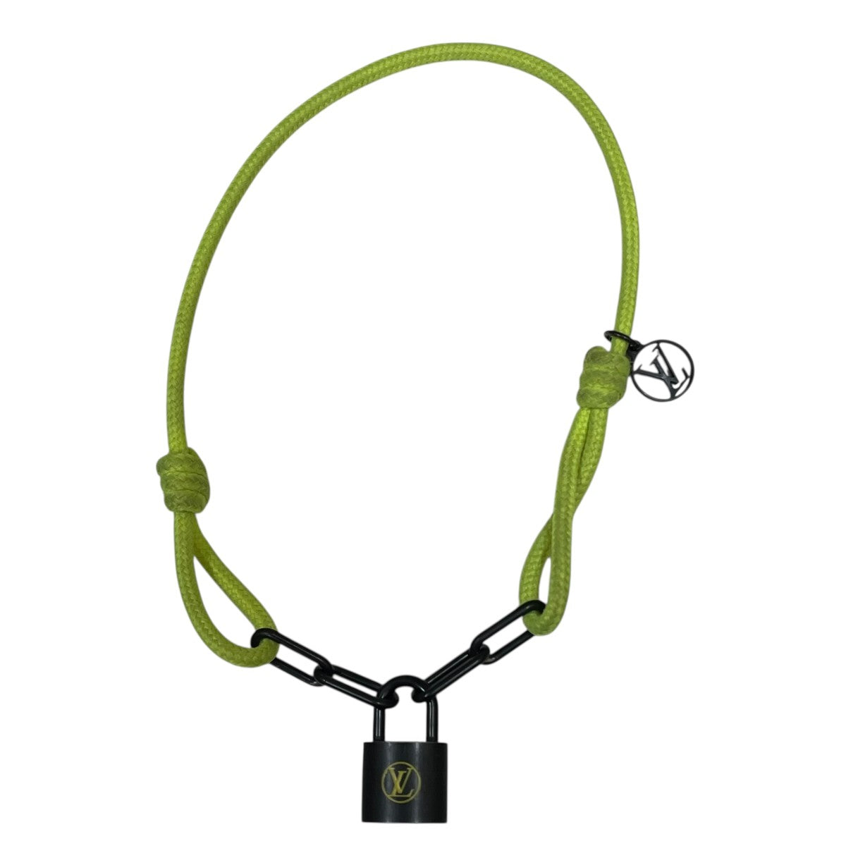 LOUIS VUITTON ヴァージル・アブロー ブラックチタニウムコードブレスレットQ05268 古着・中古-1枚目のアイテム画像