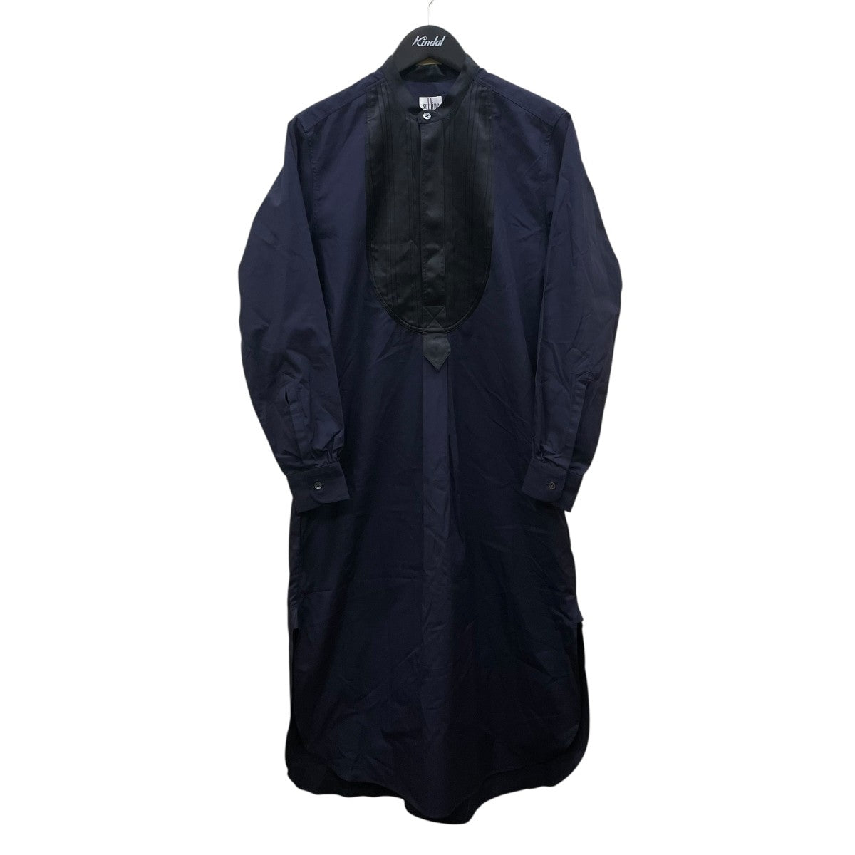 Sebline PAINTER'S SMOCK ワンピース長袖バンドカラーシャツワンピース