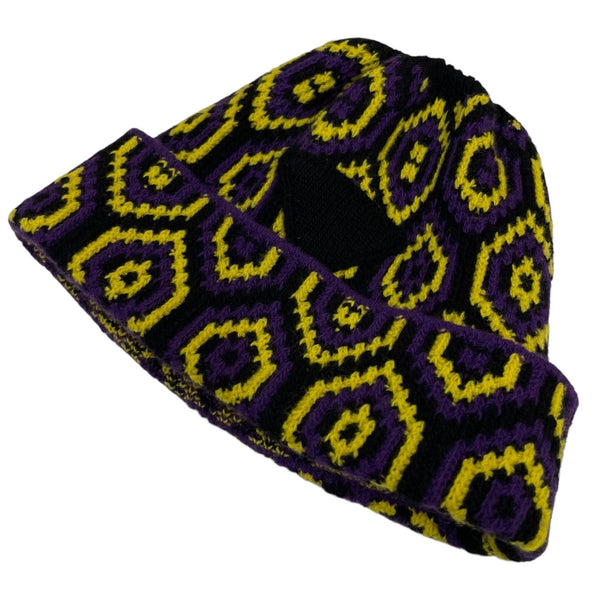 PRADA(プラダ) トライアングルニットキャップUMD514 UMD514 パープル