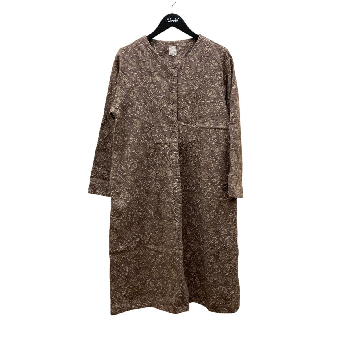 刺繍ワンピース リネンワンピースFLD-1105701