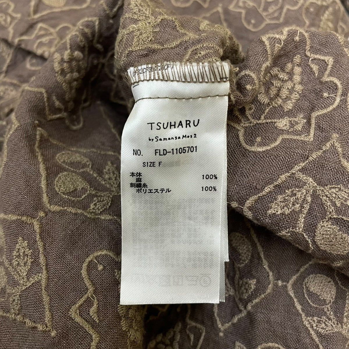 刺繍ワンピース リネンワンピースFLD-1105701