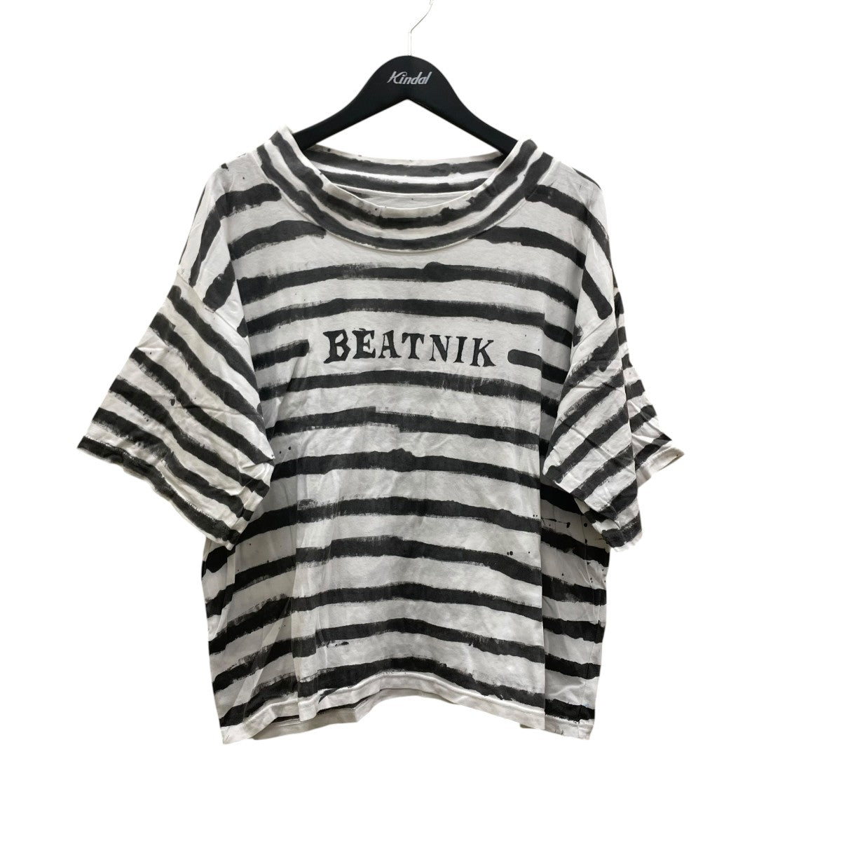 Porter Classic HAND PAINT BORDER BEATNIK半袖Tシャツ 古着・中古-1枚目のアイテム画像