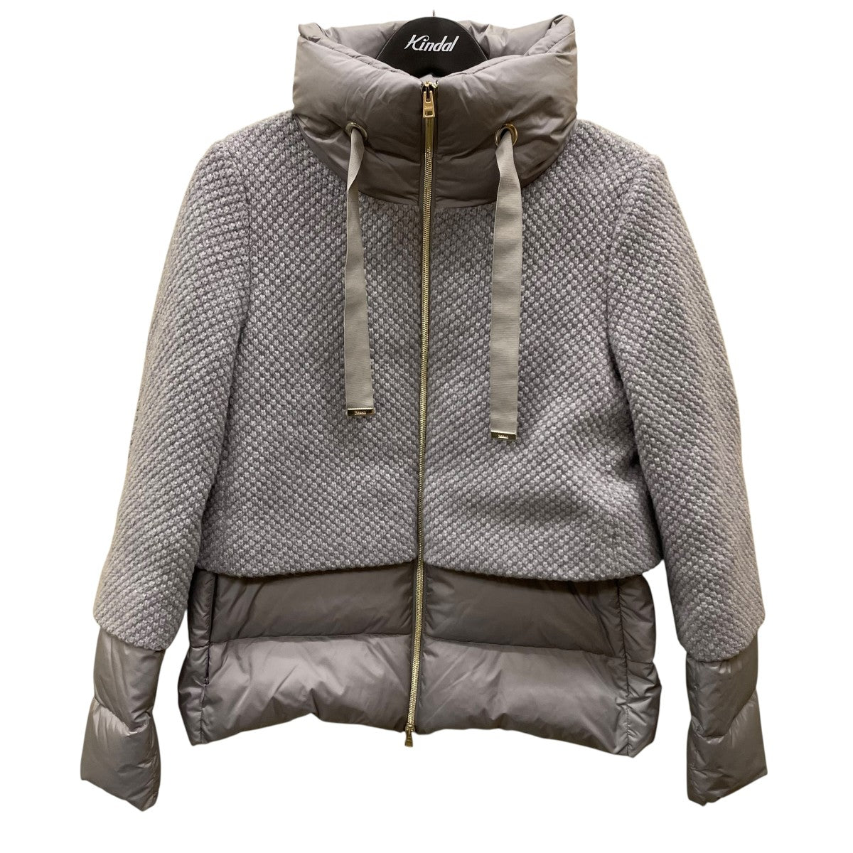 HERNO(ヘルノ) ニットコンビショートダウンジャケット67096-63485