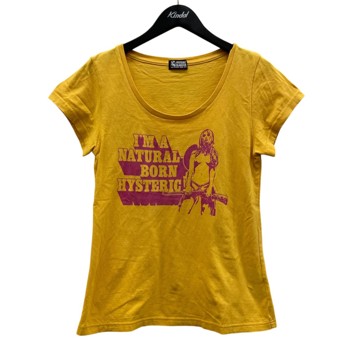 Hysteric Glamour NATURAL BORN HYSヒスガールプリント 半袖Tシャツ コットンTシャツ01182CT08 古着・中古-1枚目のアイテム画像