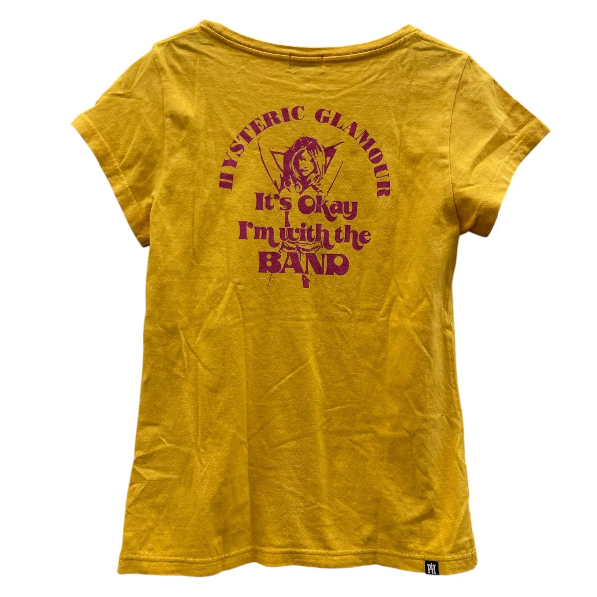 Hysteric Glamour NATURAL BORN HYSヒスガールプリント 半袖Tシャツ コットンTシャツ01182CT08 古着・中古-2枚目のアイテム画像