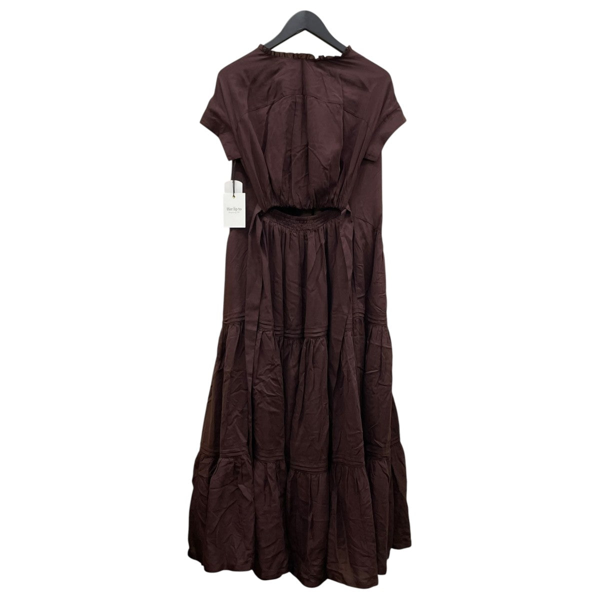 Her lip to Mistral Belted Shirt DressVネック バックオープン 半袖ワンピース1252305225 古着・中古-2枚目のアイテム画像