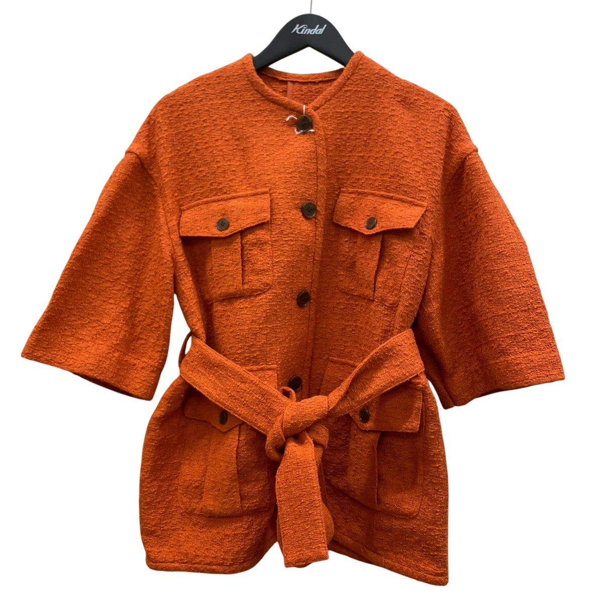 CLANE HALF SLEEVE TWEED JACKETジャケット16103-0462 古着・中古-1枚目のアイテム画像