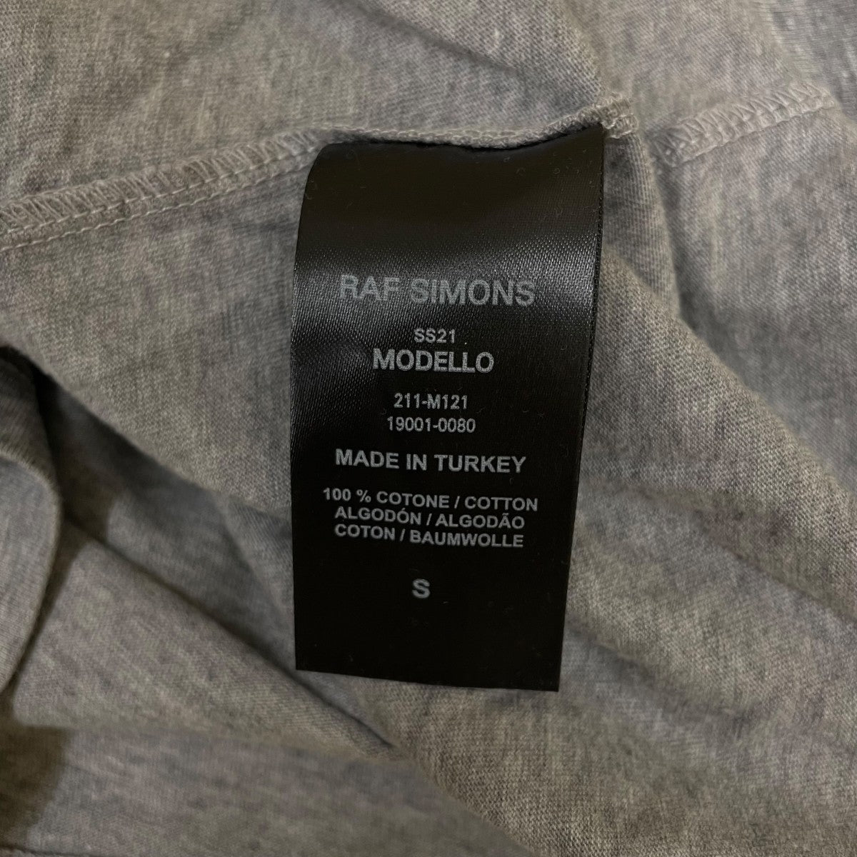 RAF SIMONS 21SSChimes Of Freedom T-Shirt半袖Tシャツ コットンTシャツ211 M121 古着・中古-5枚目のアイテム画像