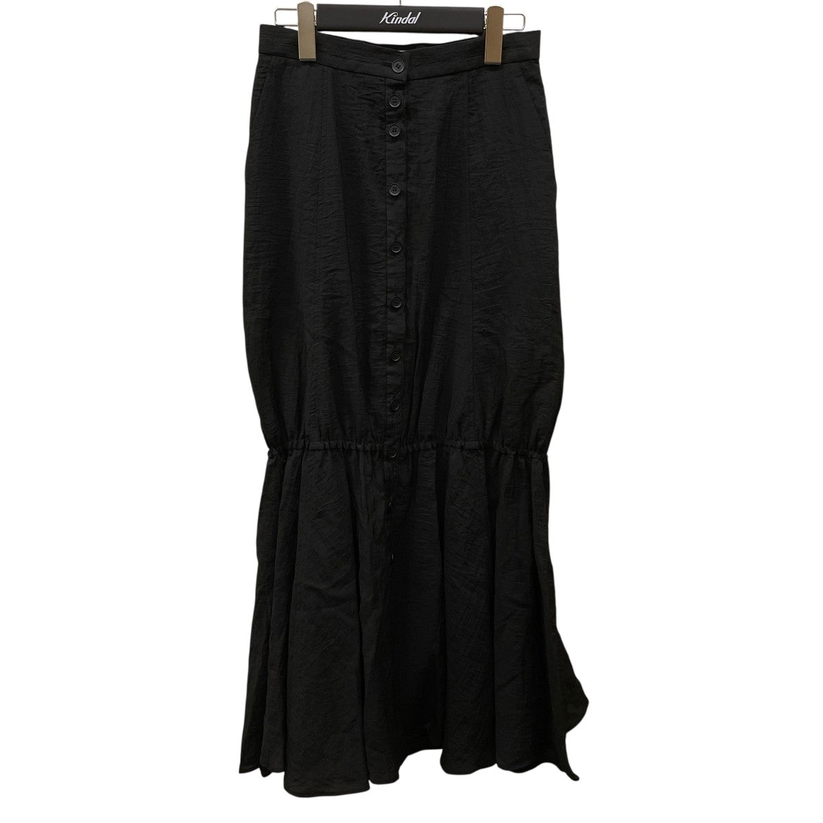 AKIRA NAKA Dalila gathered hem skirtロングスカートAR2514 BK 古着・中古-1枚目のアイテム画像