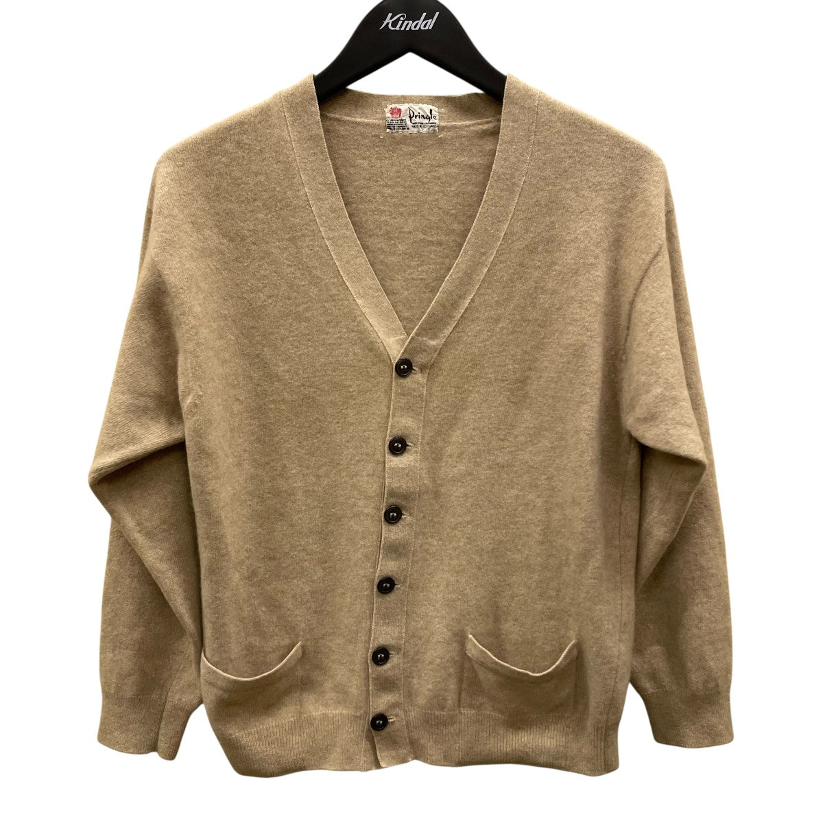Pringle(プリングル) SCOTLAND カシミヤカーディガン キャメル サイズ