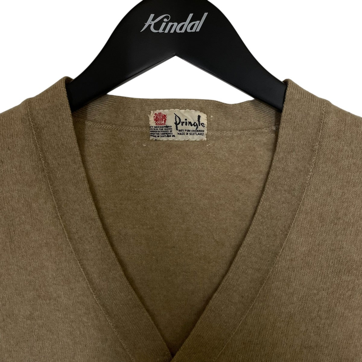 Pringle(プリングル) SCOTLAND カシミヤカーディガン キャメル
