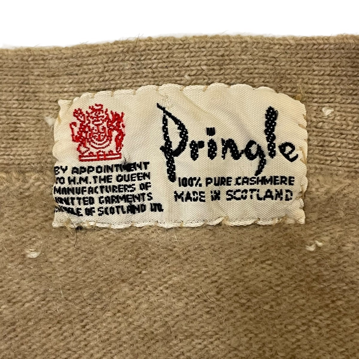 Pringle(プリングル) SCOTLAND カシミヤカーディガン キャメル サイズ