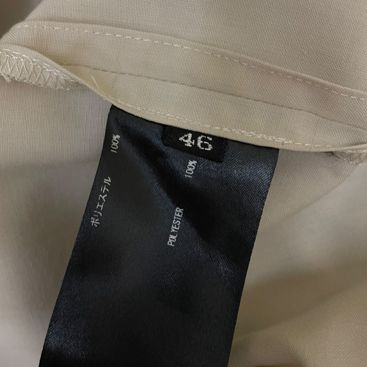THE RERACS 肩ジップ付き 長袖ブラウス ロングスリーブカットソー24SS REBL 403 古着・中古-6枚目のアイテム画像