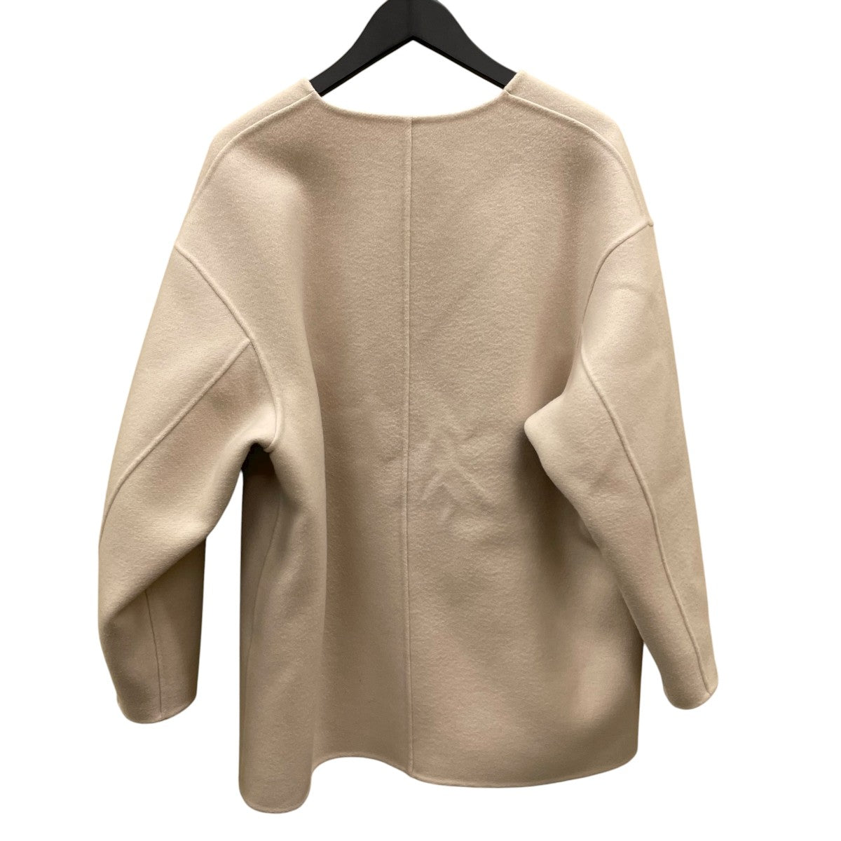 HYKE(ハイク) DOUBLE FACE PEACOAT HYKEノーカラージャケット222-17341