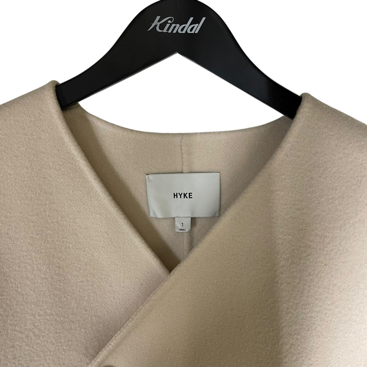 DOUBLE FACE PEACOAT HYKEノーカラージャケット222-17341