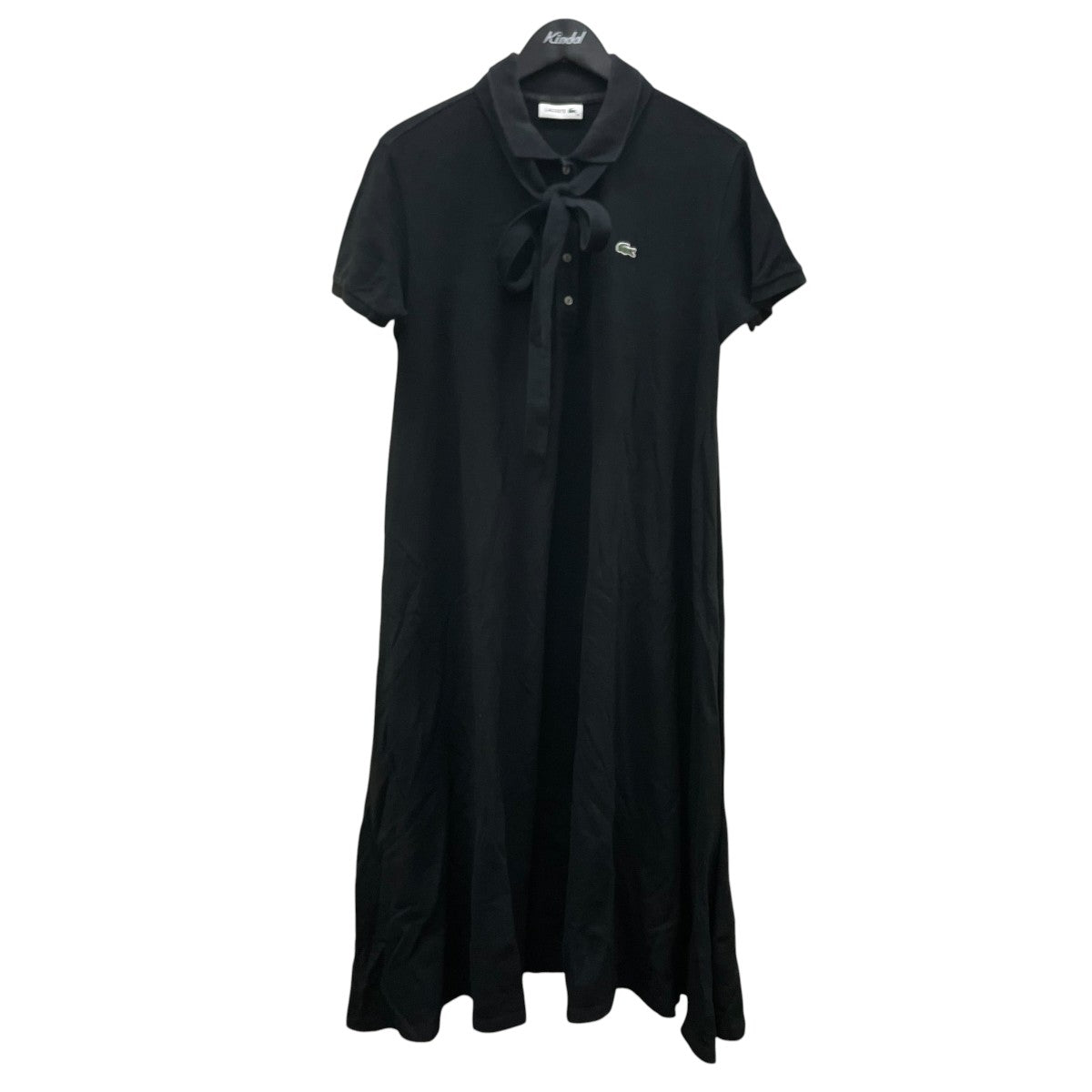 LACOSTE 鹿の子地マキシ丈ドレス半袖ワンピースEF571LJ 古着・中古-1枚目のアイテム画像
