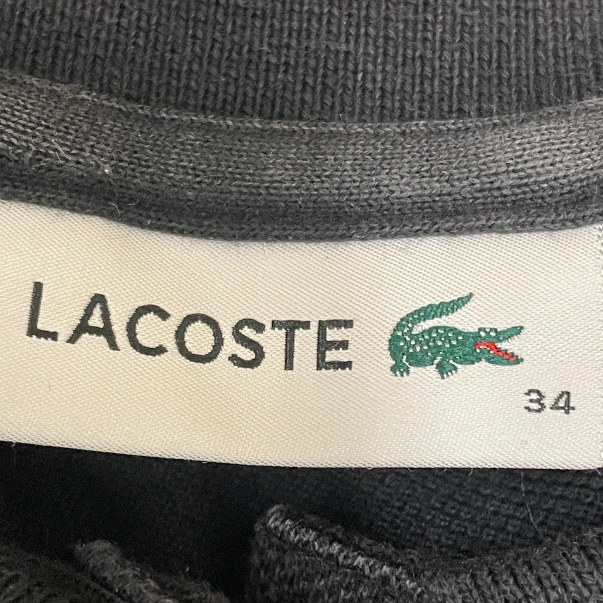 LACOSTE 鹿の子地マキシ丈ドレス半袖ワンピースEF571LJ 古着・中古-6枚目のアイテム画像