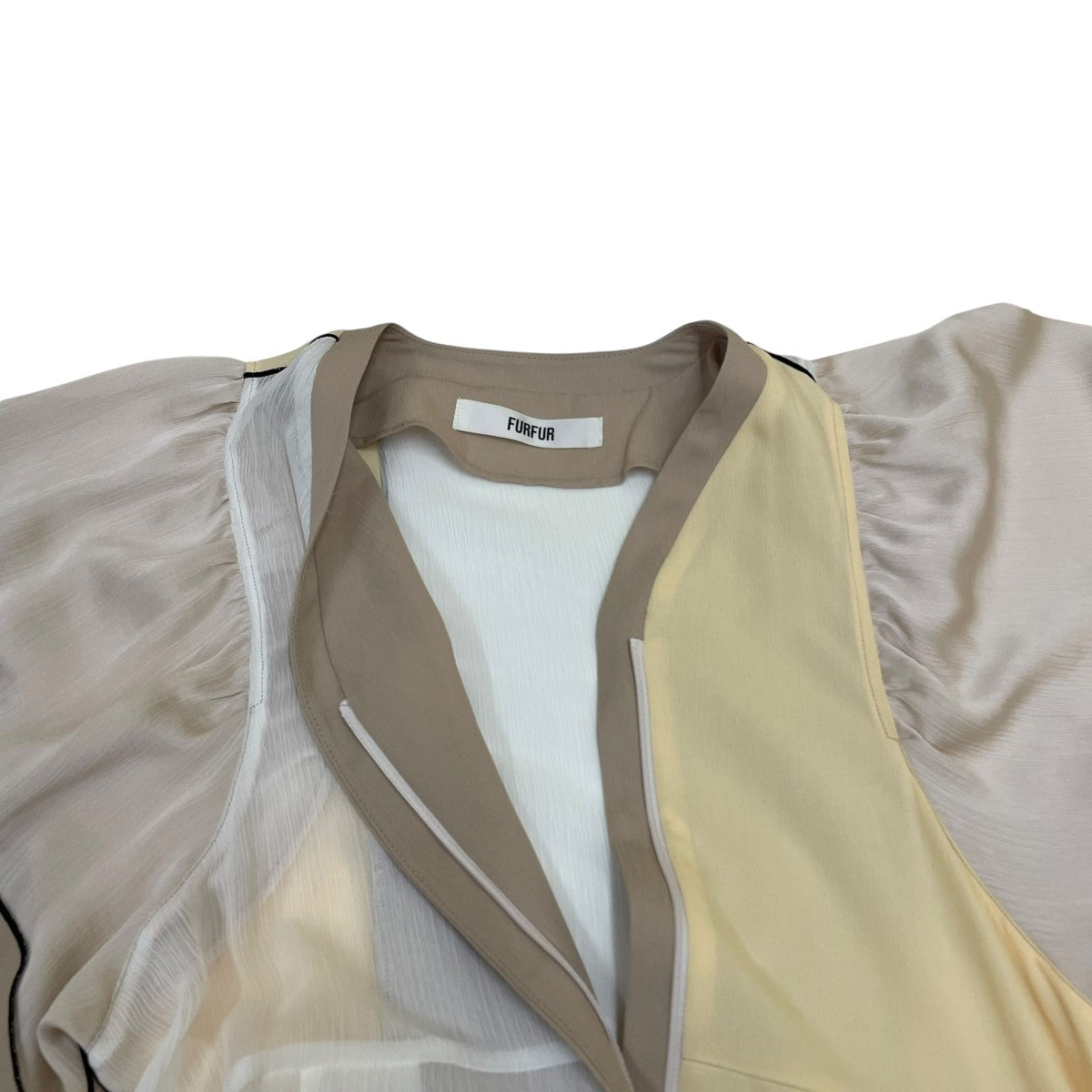 パッチワークワンピース7分袖ワンピースRWF0201074