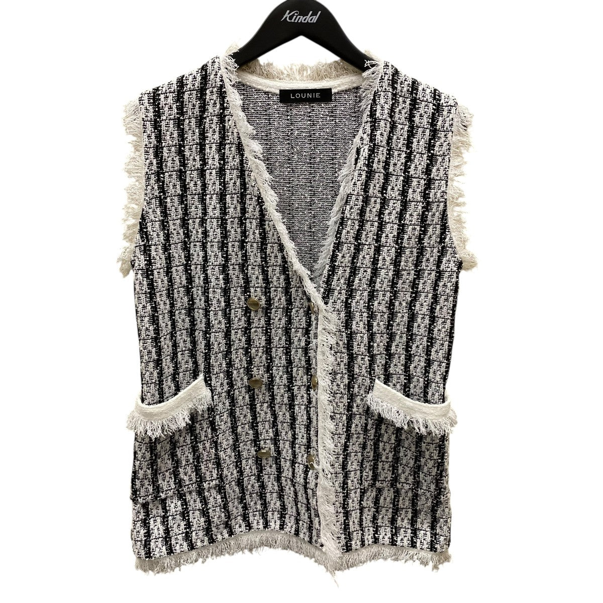 LOUNIE(ルーニィ) ツイードジレ14530343 14530343 ホワイト