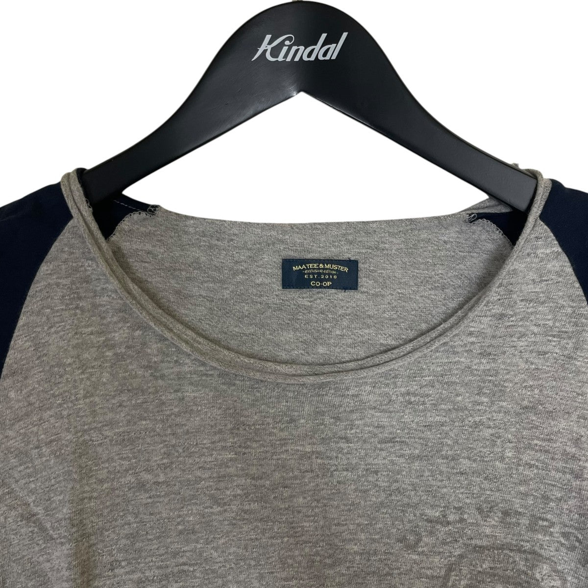 MAATEE＆SONS 別注MusterWerkラグランスリーブ 切りっぱなし コットンTシャツMTMU4103 0801 古着・中古-3枚目のアイテム画像