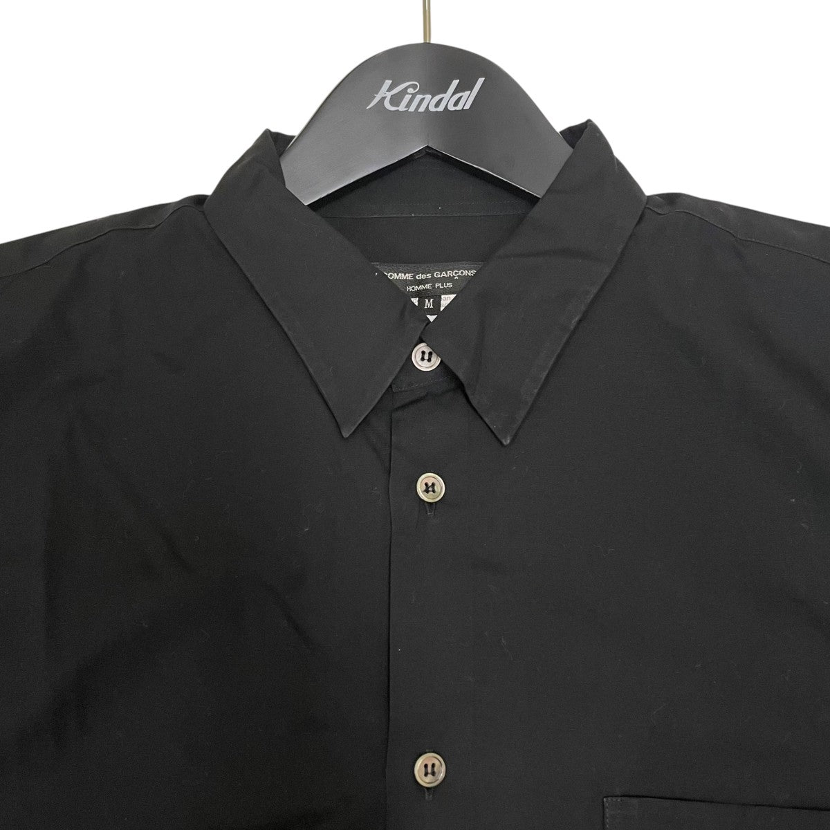 COMME des GARCONS HOMME PLUS 無地 コットン 半袖シャツ オーバーサイズシャツPQ-B012 古着・中古-3枚目のアイテム画像