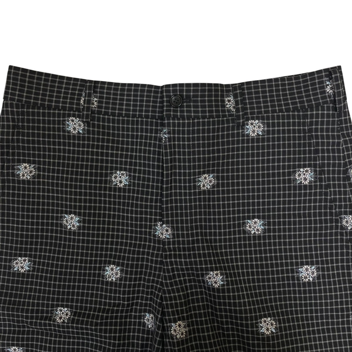 COMME des GARCONS HOMME PLUS 花柄 チェック柄 ハーフパンツ ショートパンツPO-P012 古着・中古-3枚目のアイテム画像