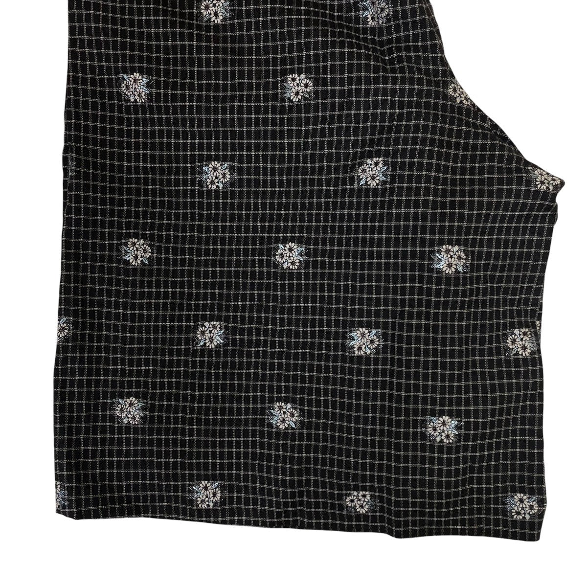 COMME des GARCONS HOMME PLUS 花柄 チェック柄 ハーフパンツ ショートパンツPO-P012 古着・中古-5枚目のアイテム画像