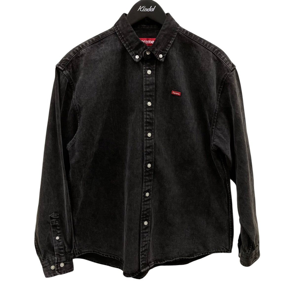 Supreme ブラックデニムシャツ XL Supreme(シュプリーム) small box denim shirtスモールボックス
