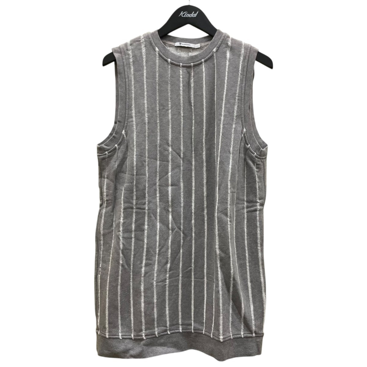 T by ALEXANDER WANG ストライプ柄 コットン スウェット ベスト タンクトップ 古着・中古-1枚目のアイテム画像