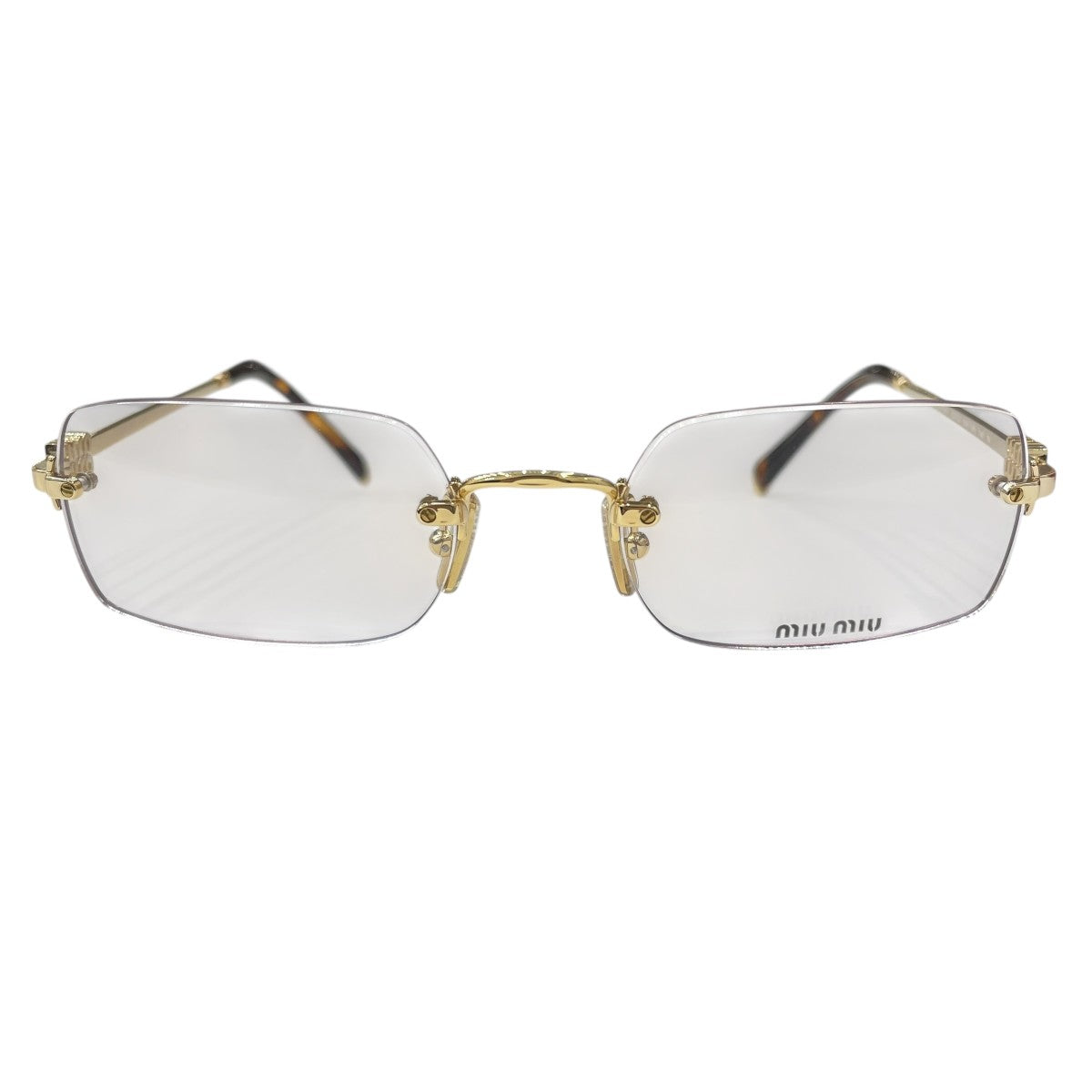 MIU MIU(ミュウミュウ) リムレス眼鏡SMU B50 SMU B50 ゴールド｜【公式