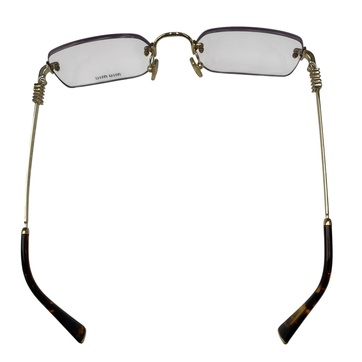 MIU MIUリムレスメガネ new🎀miumiu🪞 見た瞬間ときめいたの、初のリムレスメガネ♡ そして