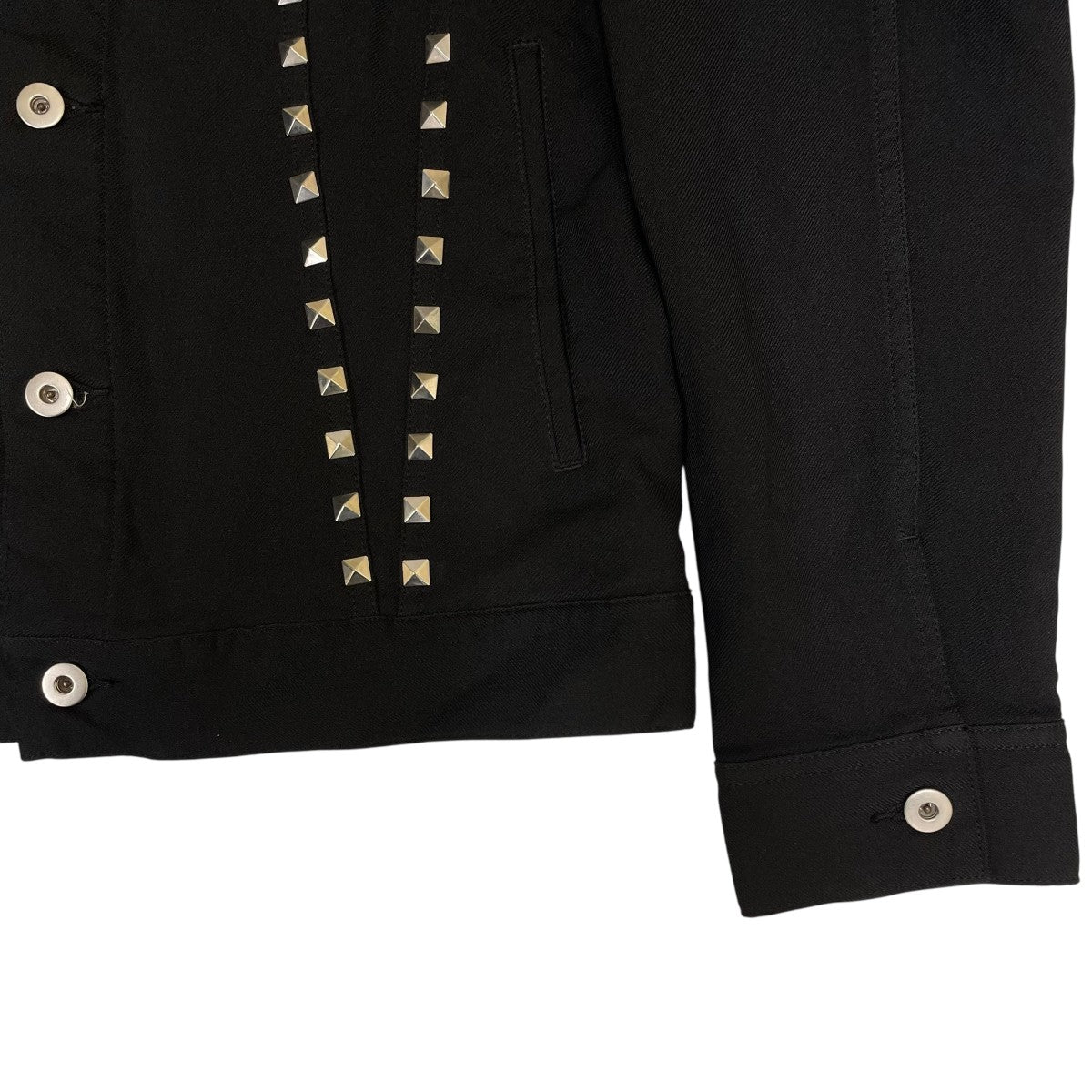コムデギャルソン　スタッズ　コットンジャケット　黒　Sサイズ コムデギャルソン スタッズ コットンジャケット 黒 Sサイ