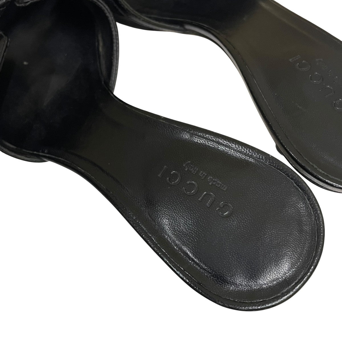 GUCCI GGモノグラム キャンバス ミュール キトゥンヒール サンダル110133 古着・中古-5枚目のアイテム画像