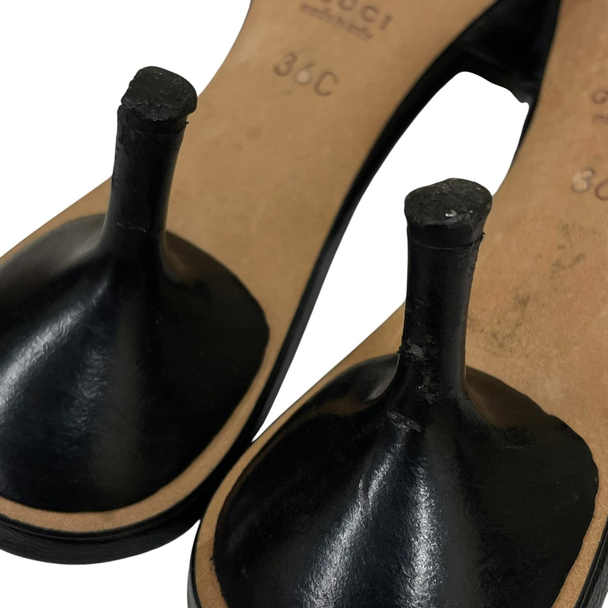 GUCCI GGモノグラム キャンバス ミュール キトゥンヒール サンダル110133 古着・中古-7枚目のアイテム画像