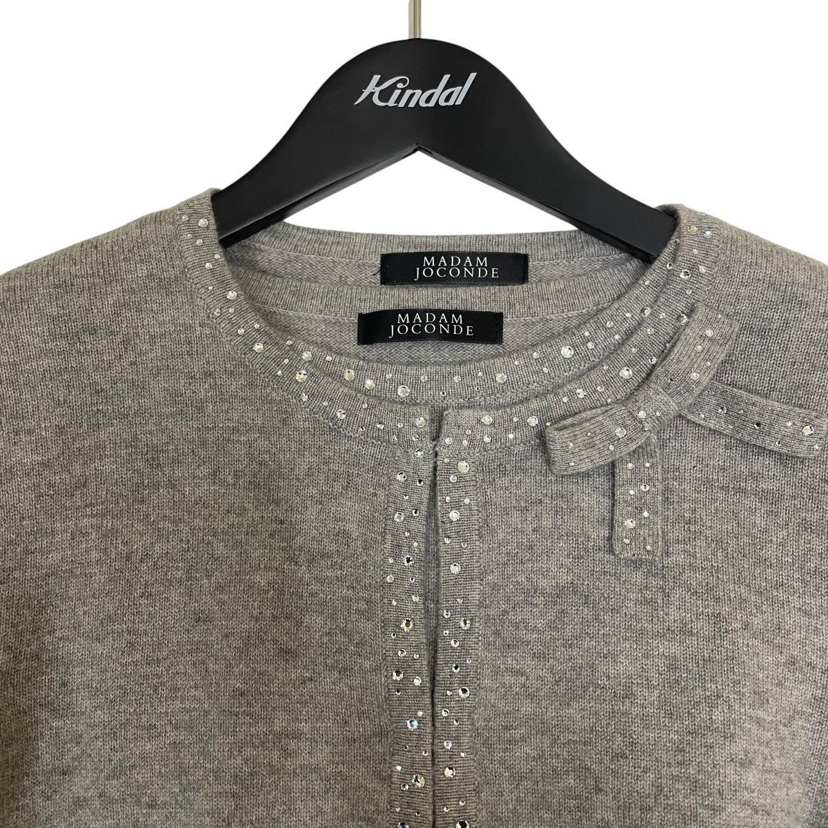 【895】新品　6.2万円　マダムジョコンダ　カーディガン　ニット　アンサンブル マダム ジョコンダ MADAM JOCONDE ジュエリーボタン ニット