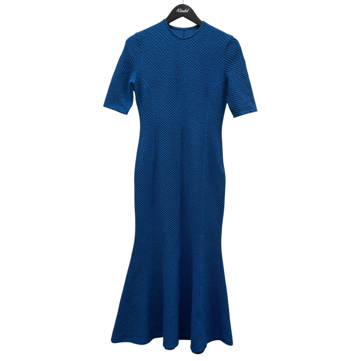 24SSShirring Jersey Jacquard Mermaid Dress シャーリング ジャージー ジャカード マーメイド ドレス半袖ワンピースMM24SS-JS013