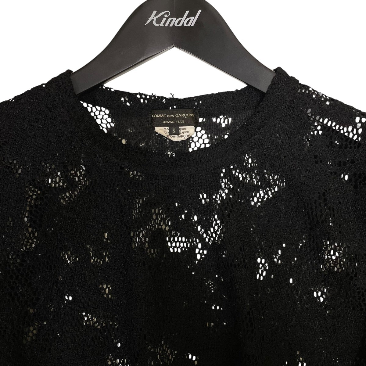 COMME des GARCONS HOMME PLUS フローラルレースロングスリーブカットソーPO T036 古着・中古-3枚目のアイテム画像