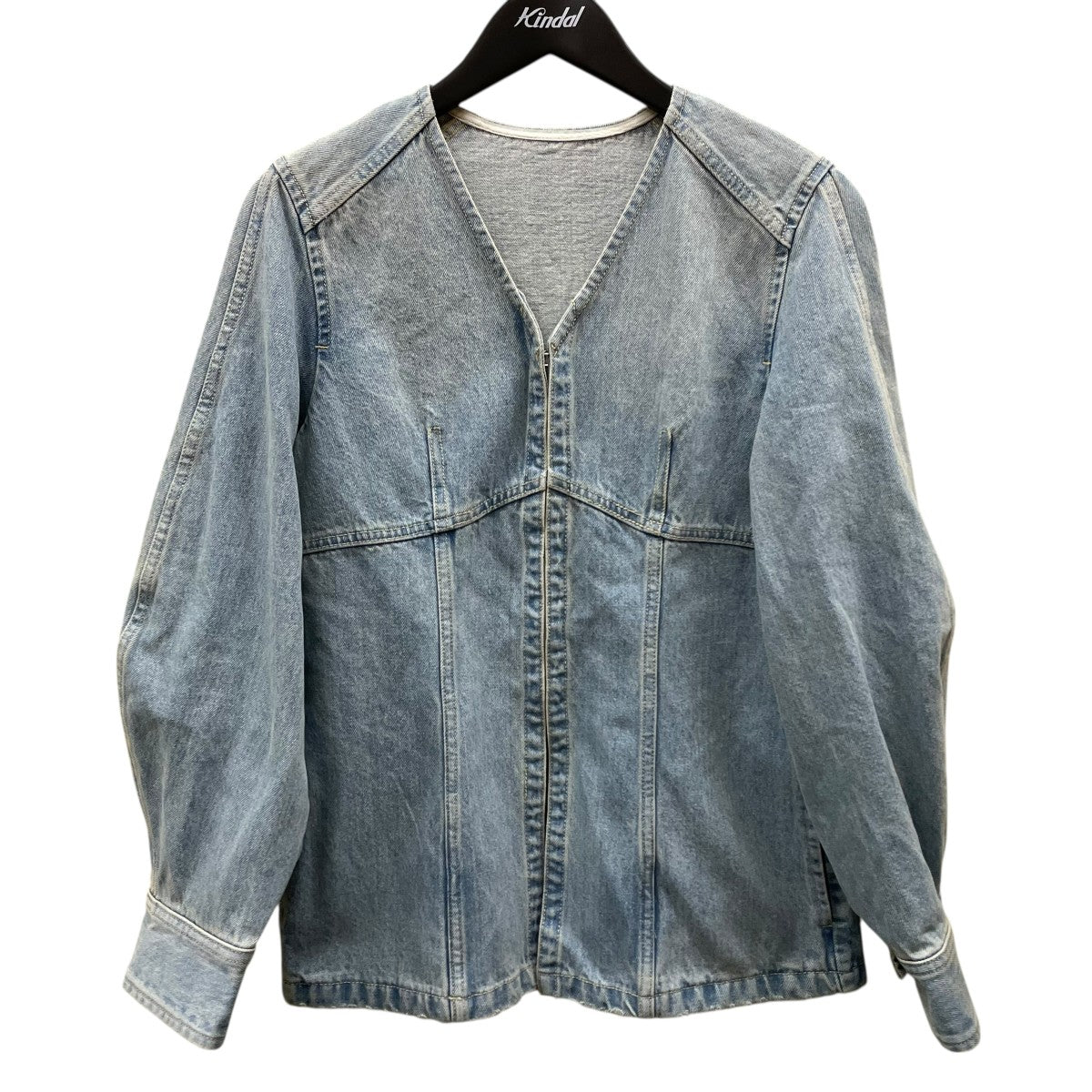 Adam et Rope(アダムエロペ) フロントホックデニムブラウスGAH 05000 A