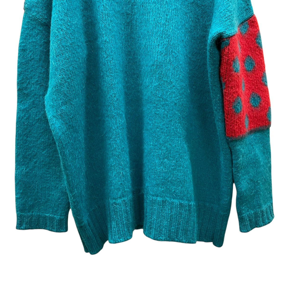 Oversized contracting strokesニットセーター212-822