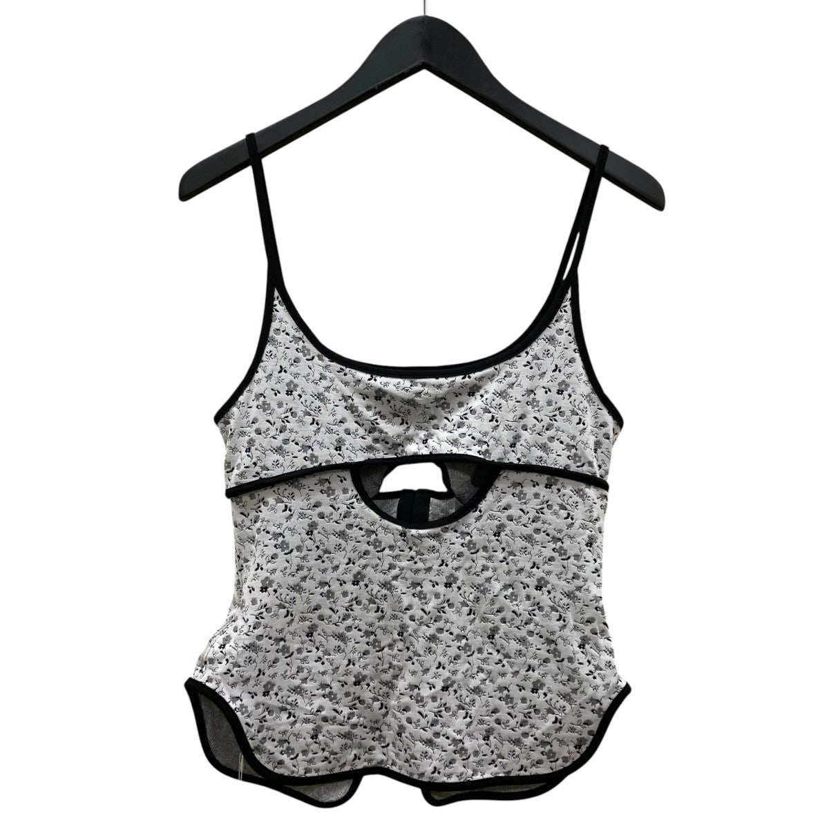 25AWFloral Jacquard Fraise Stitch Camisole Topフローラル ジャカード フライス ステッチ キャミソール トップMM25FW-JS029