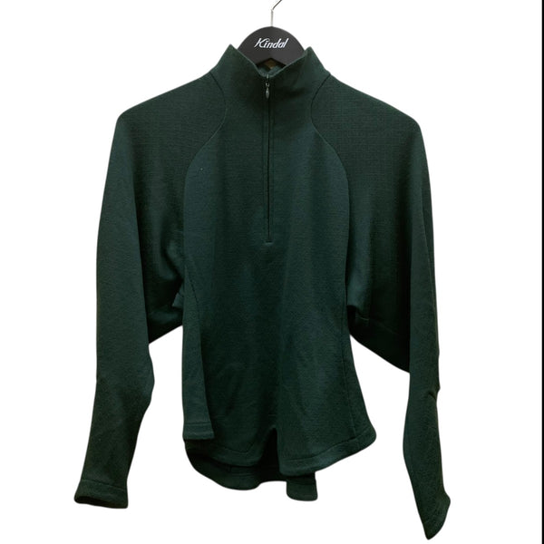 mamekurogouchi マメクロゴウチ Crew Neck tops Cotton Chambray High Neck Blouse