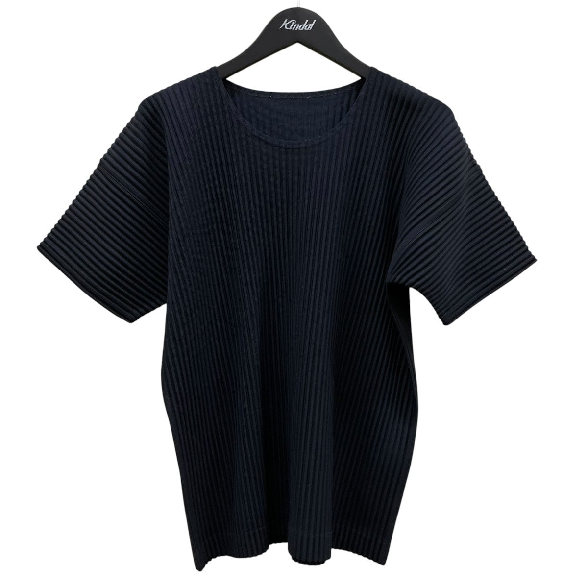 HOMME PLISSE ISSEY MIYAKE ベーシック プリーツ クルーネック Tシャツポリエステル 半袖TシャツHP55JK020 古着・中古-1枚目のアイテム画像