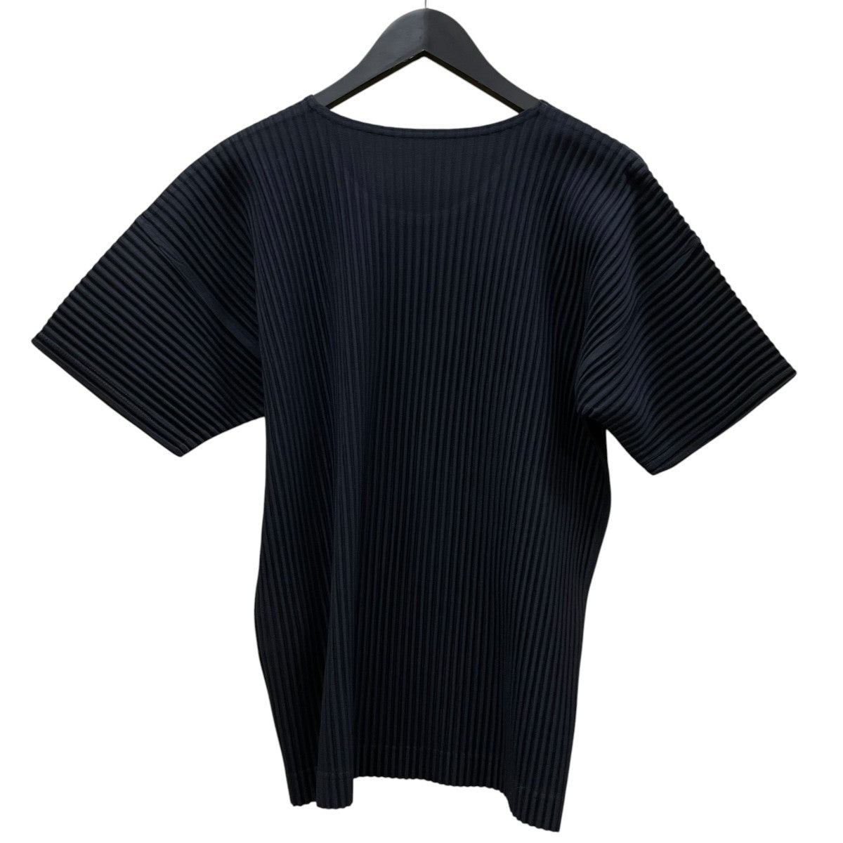 HOMME PLISSE ISSEY MIYAKE ベーシック プリーツ クルーネック Tシャツポリエステル 半袖TシャツHP55JK020 古着・中古-2枚目のアイテム画像
