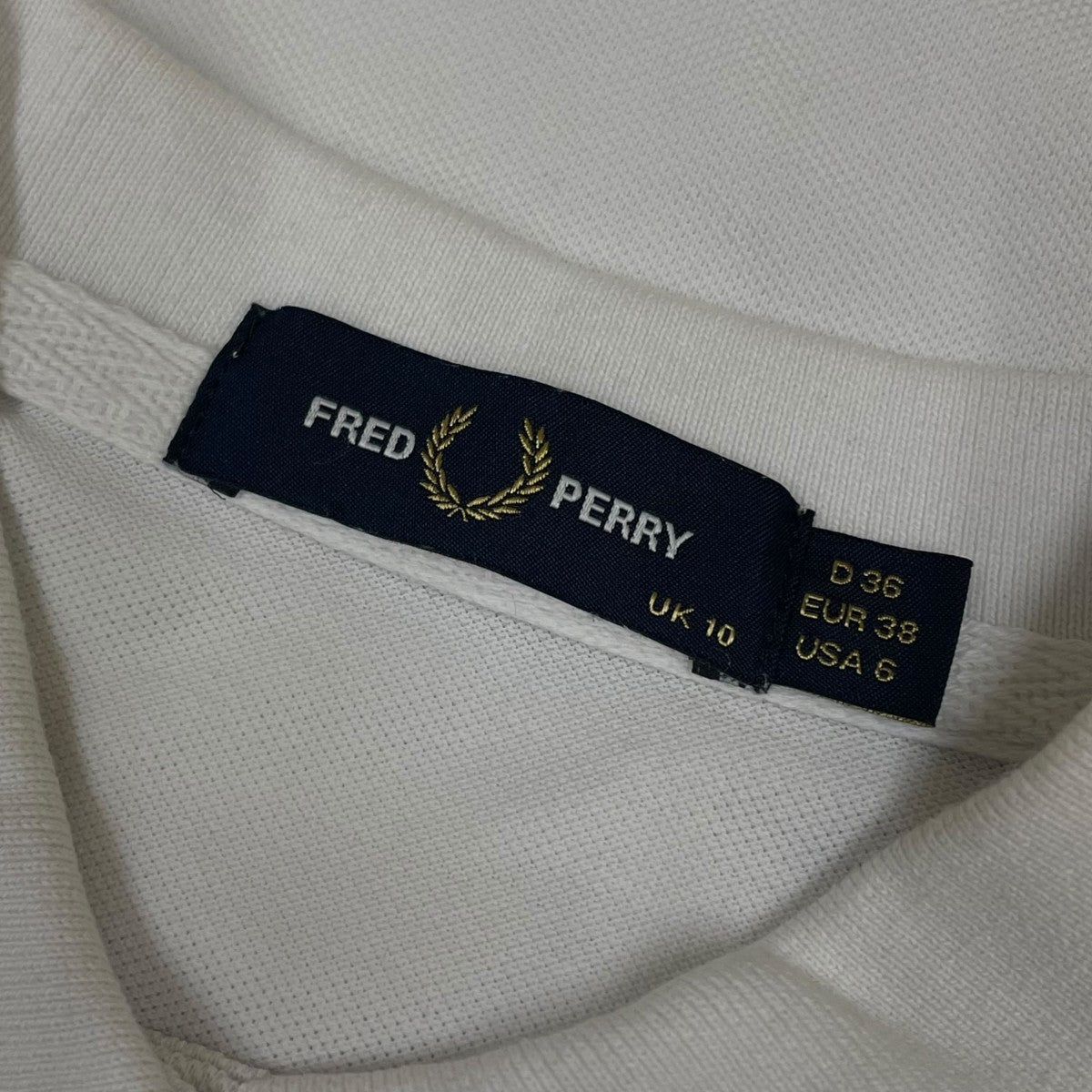 FRED PERRY ロゴ刺繍 半袖ポロシャツ ブラウス 古着・中古-5枚目のアイテム画像