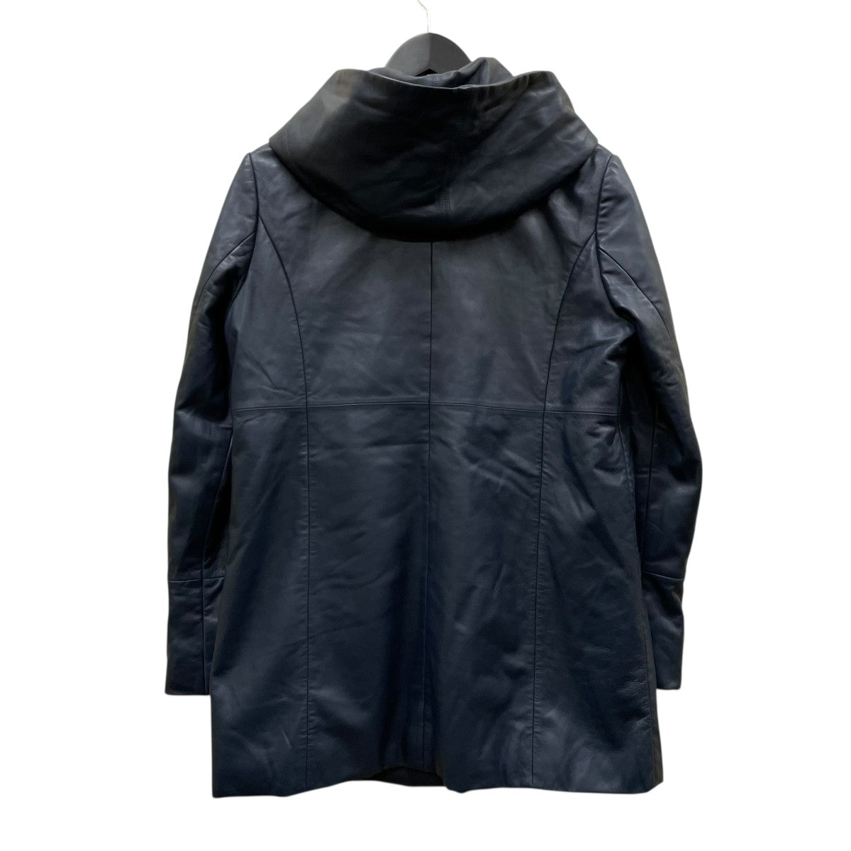 BALMAIN(バルマン) レザーコート ネイビー サイズ 11｜【公式