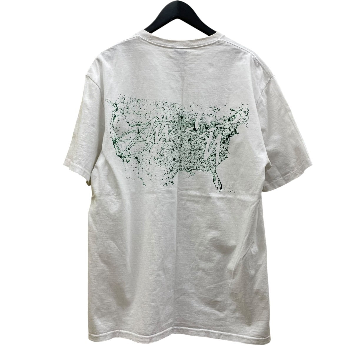 stussy Night Lights Teeロゴプリント バックプリント 半袖Tシャツ コットンTシャツ 古着・中古-2枚目のアイテム画像