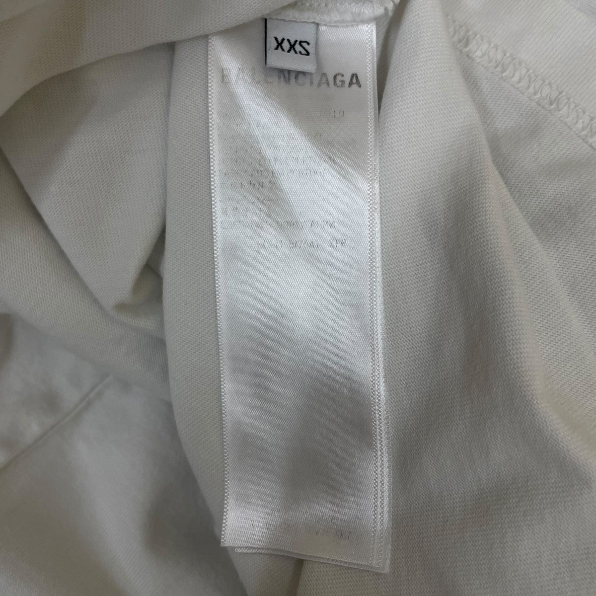 BALENCIAGA スワロフスキーブランドロゴ ラインストーン 半袖Tシャツ コットンTシャツ641655 古着・中古-7枚目のアイテム画像