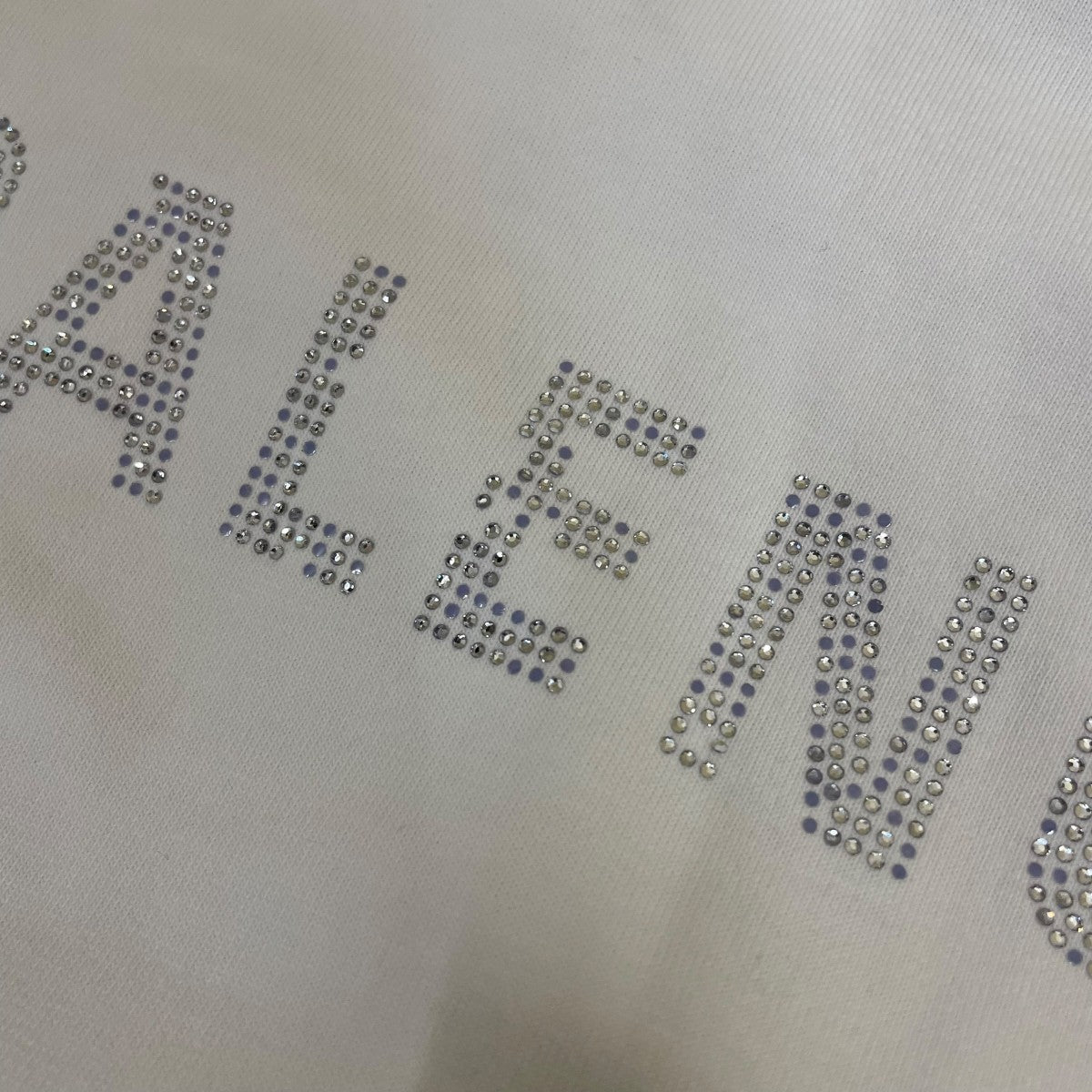 BALENCIAGA スワロフスキーブランドロゴ ラインストーン 半袖Tシャツ コットンTシャツ641655 古着・中古-8枚目のアイテム画像