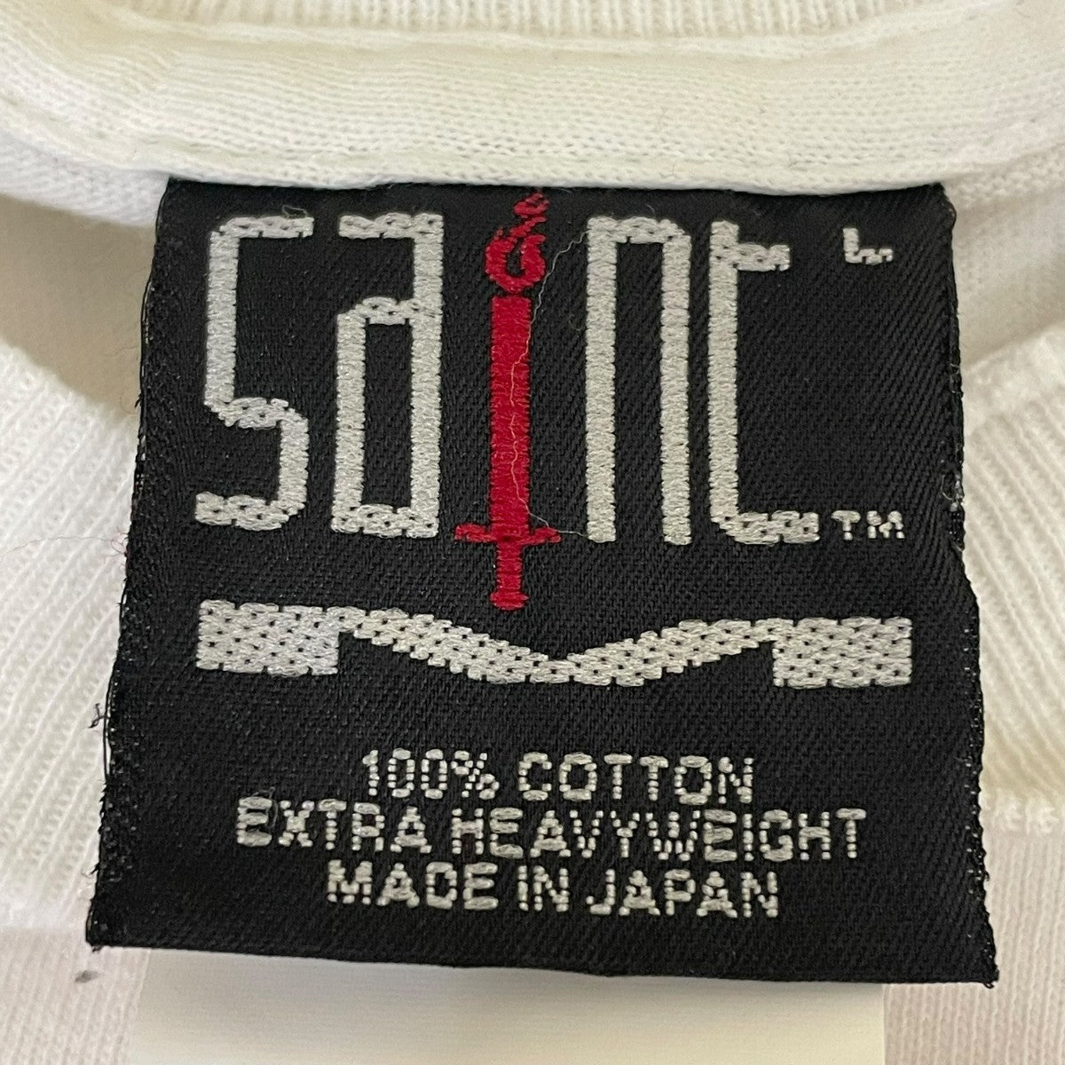 SAINT MICHAEL HEART SAINT SS TEEハート ロゴ プリント ヴィンテージ加工 半袖Tシャツ コットンTシャツSM-HR1-0000-019 古着・中古-5枚目のアイテム画像
